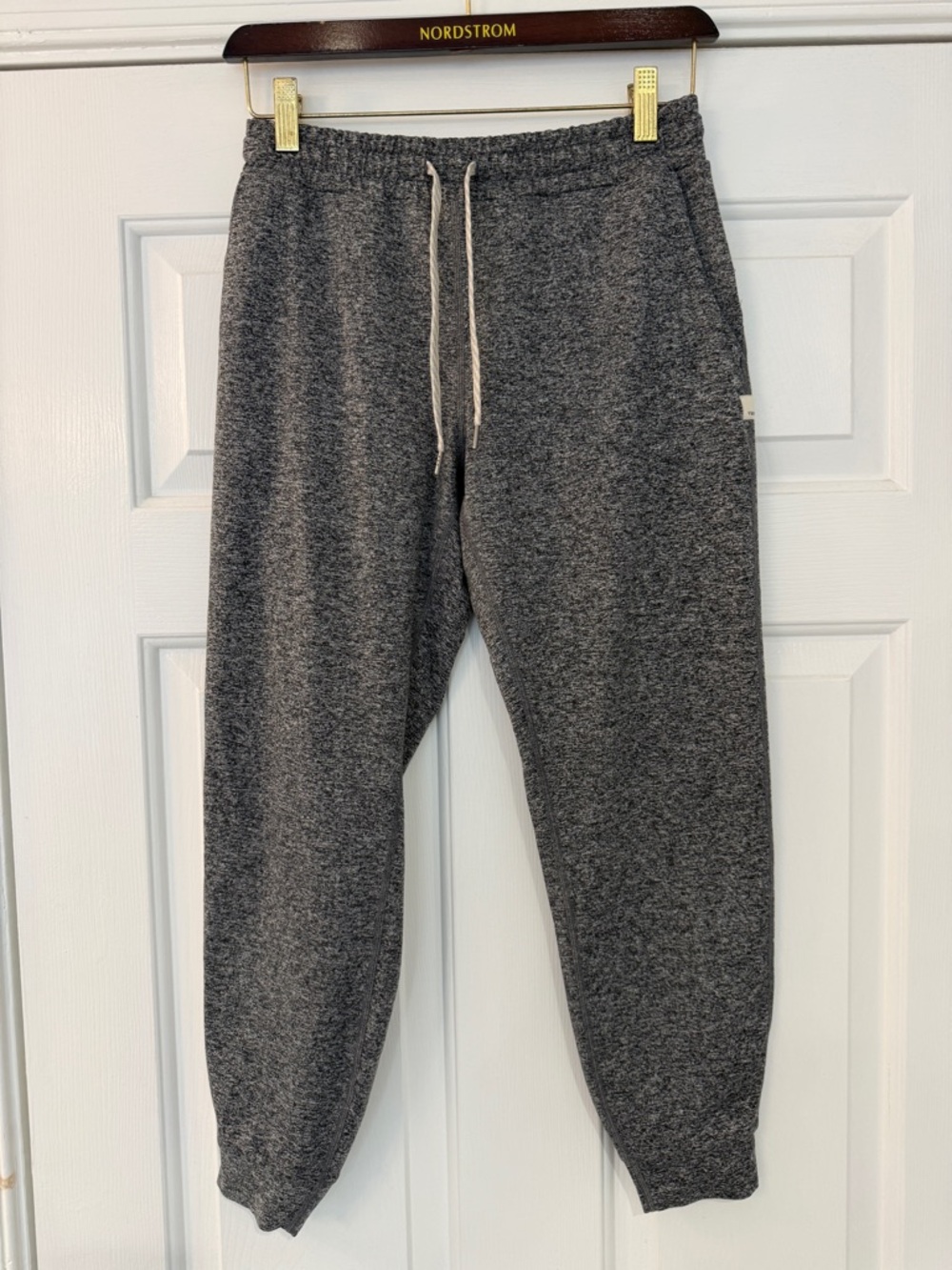Vuori Charcoal Heather Joggers - Gray Knit Track Pants